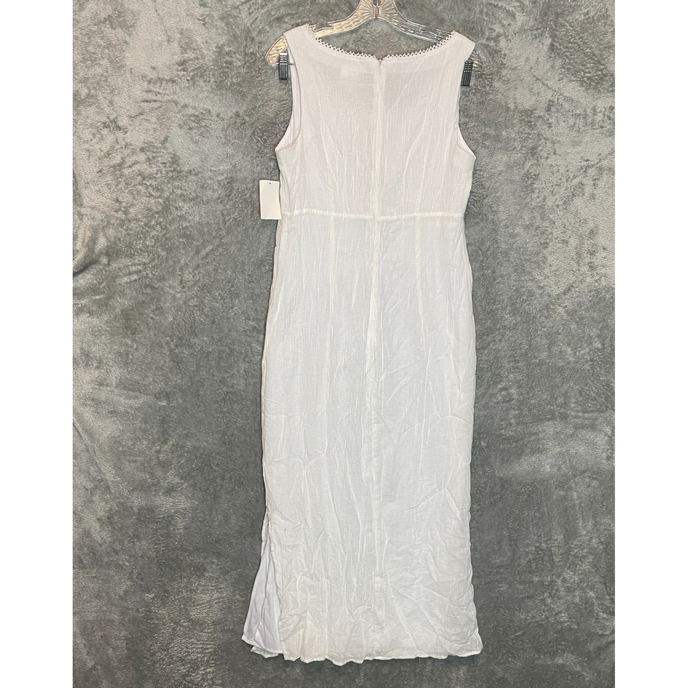 Vtg Dressbarn Women Size 10 Boho Chic Cottagecore Gauze Sleeveless Maxi Dress - Picture 3 of 10
